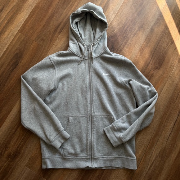 Nike Tech Grey Zip Hoodie Athleisure Sportswear Gym Streetwear Casual Sweater - Picture 2 of 10